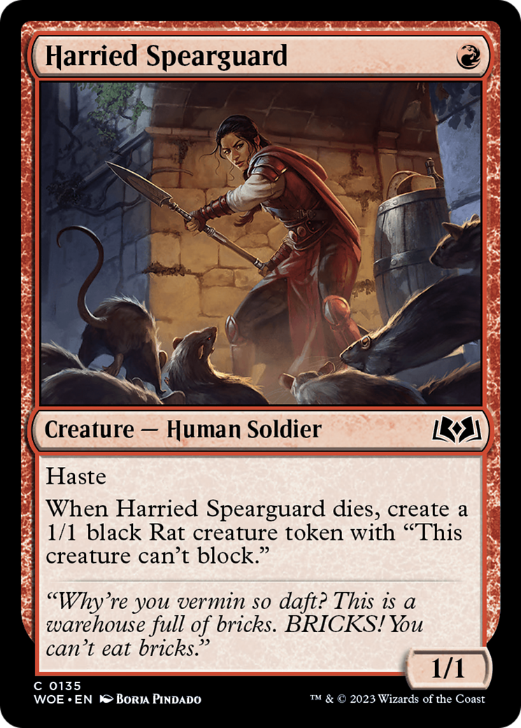 Harried Spearguard [Wilds of Eldraine] | Gear Gaming Fayetteville