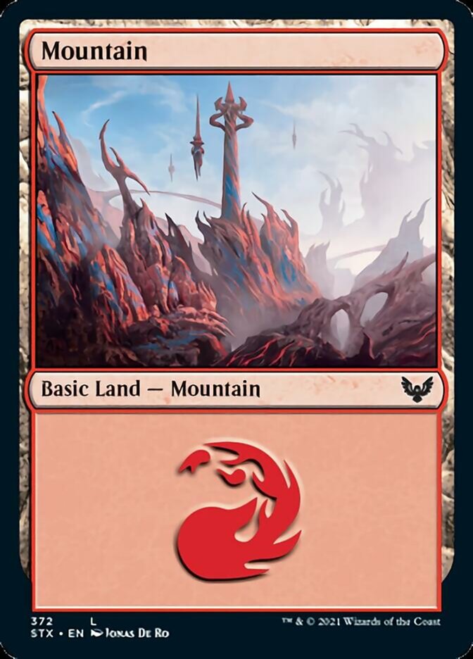 Mountain (372) [Strixhaven: School of Mages] | Gear Gaming Fayetteville