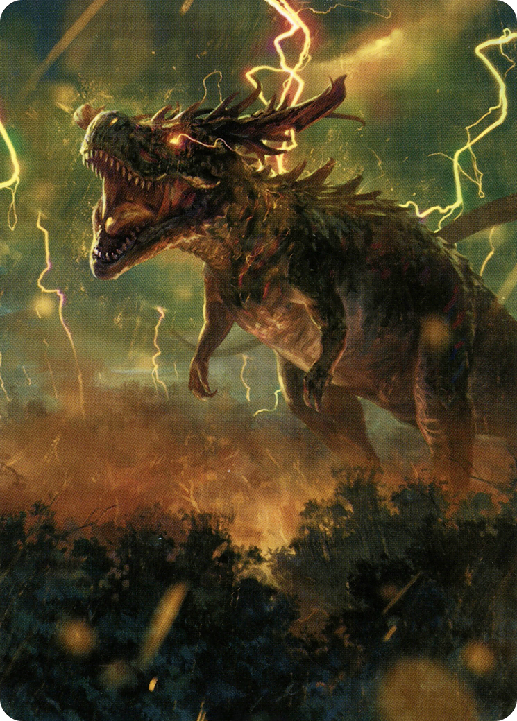 Thrasta, Tempest's Roar Art Card (42) [Modern Horizons 2 Art Series] | Gear Gaming Fayetteville