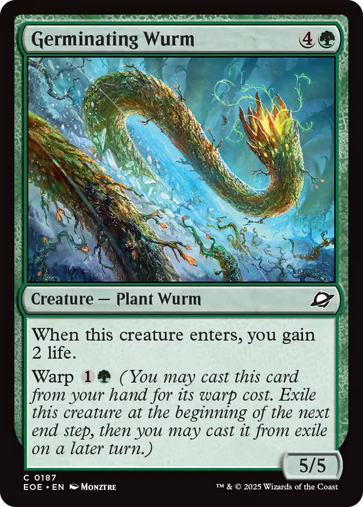 Germinating Wurm [Edge of Eternities] | Gear Gaming Fayetteville