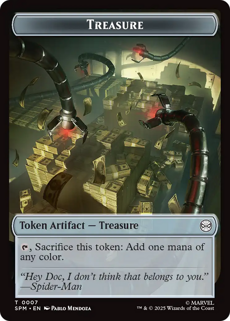 Human Citizen // Treasure Double-Sided Token [Marvel's Spider-Man Tokens] | Gear Gaming Fayetteville