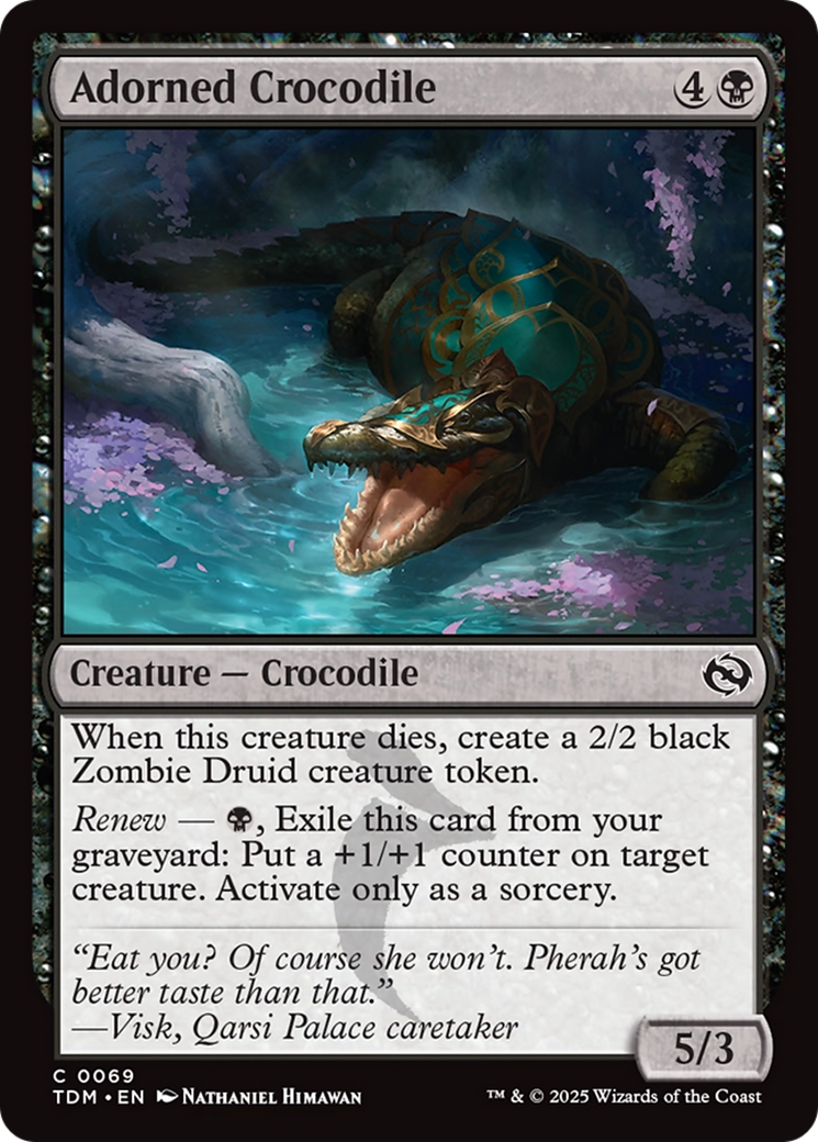 Adorned Crocodile [Tarkir: Dragonstorm] | Gear Gaming Fayetteville