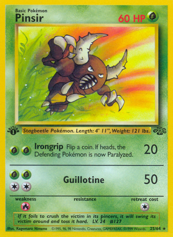 Pinsir (25/64) [Jungle 1st Edition] | Gear Gaming Fayetteville