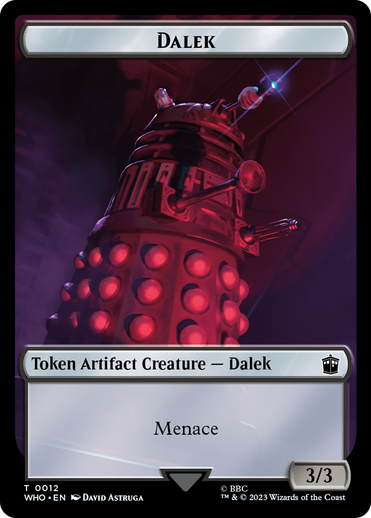 Dalek // Cyberman Double-Sided Token [Doctor Who Tokens] | Gear Gaming Fayetteville