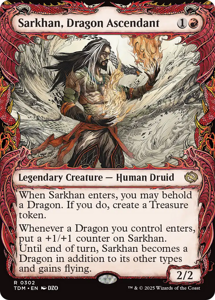 Sarkhan, Dragon Ascendant (0302) (Showcase) [Tarkir: Dragonstorm] | Gear Gaming Fayetteville