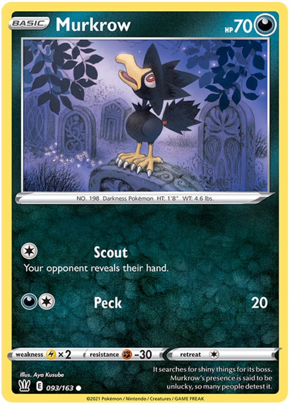 Murkrow (093/163) [Sword & Shield: Battle Styles] | Gear Gaming Fayetteville