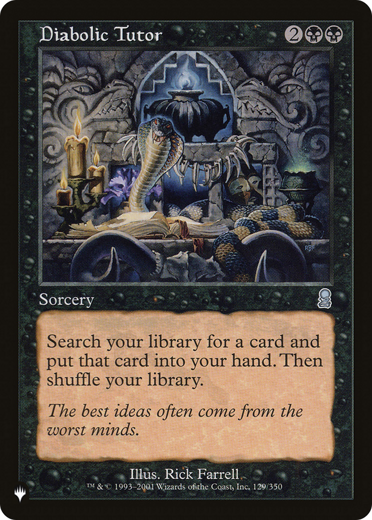 Diabolic Tutor [The List] | Gear Gaming Fayetteville