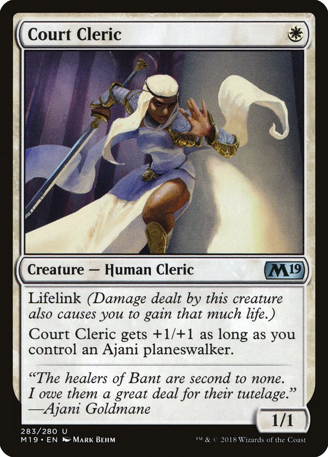 Court Cleric [Core Set 2019] | Gear Gaming Fayetteville