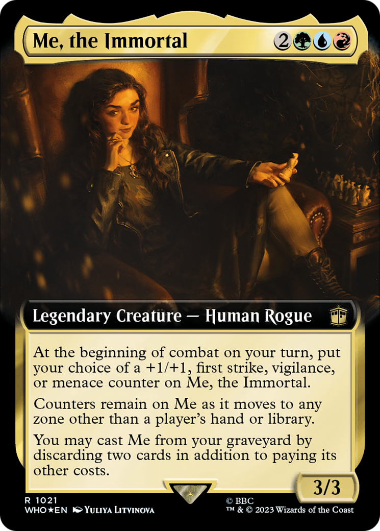 Me, the Immortal (Extended Art) (Surge Foil) [Doctor Who] | Gear Gaming Fayetteville