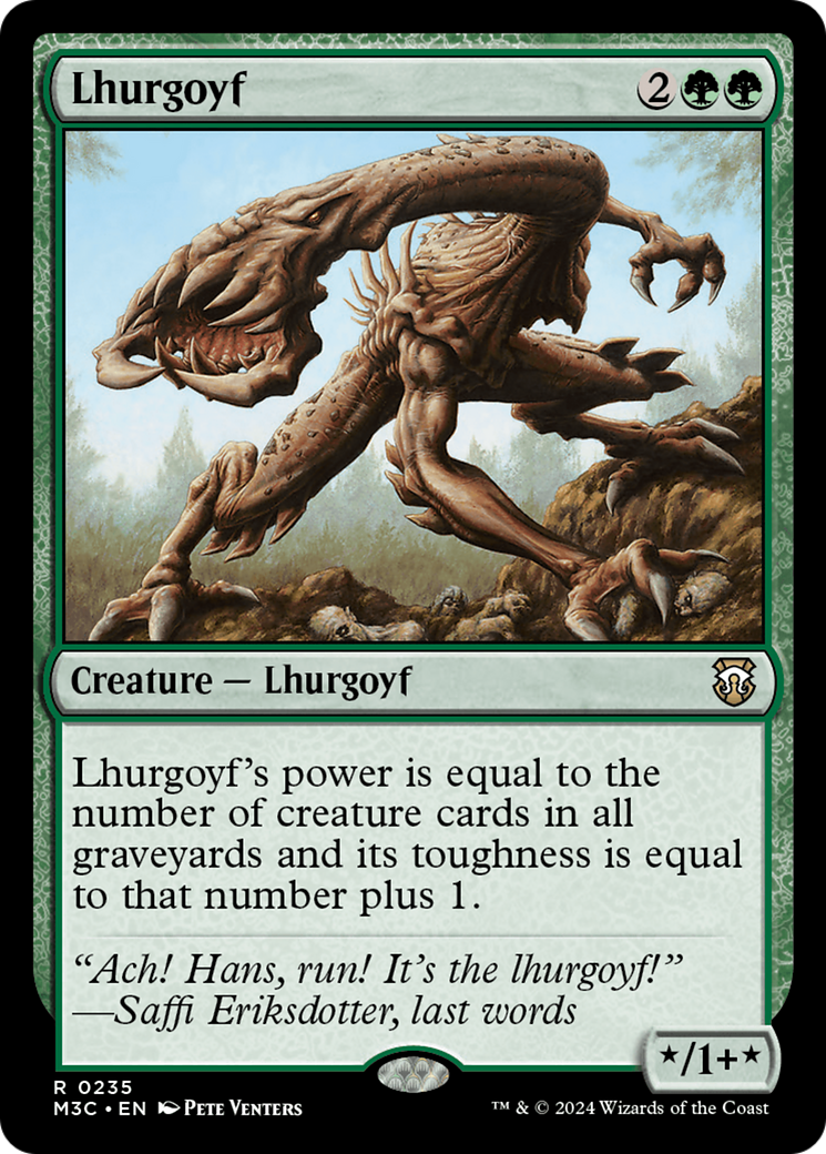 Lhurgoyf (Ripple Foil) [Modern Horizons 3 Commander] | Gear Gaming Fayetteville