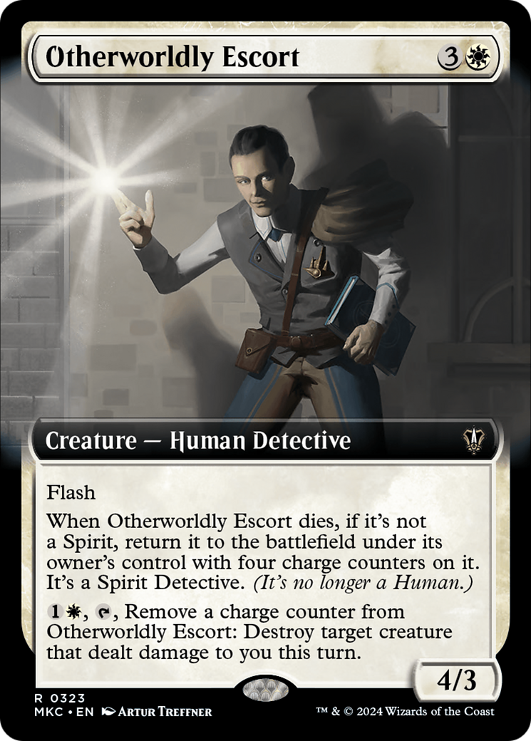 Otherworldly Escort (Extended Art) [Murders at Karlov Manor Commander] | Gear Gaming Fayetteville