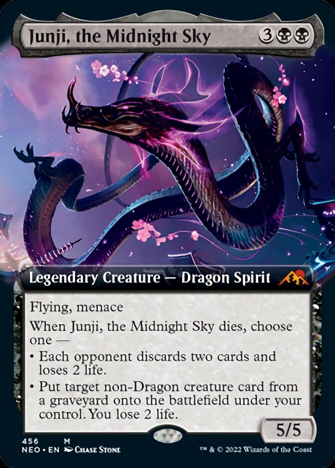 Junji, the Midnight Sky (Extended Art) [Kamigawa: Neon Dynasty] | Gear Gaming Fayetteville