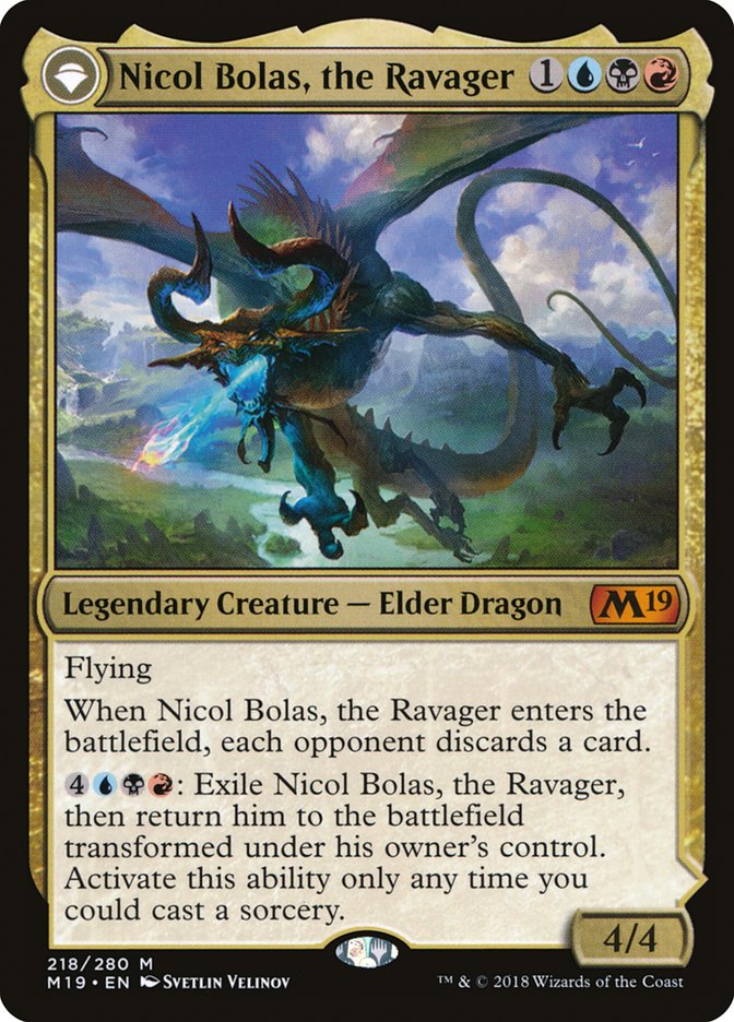 Nicol Bolas, the Ravager // Nicol Bolas, the Arisen [Core Set 2019] | Gear Gaming Fayetteville