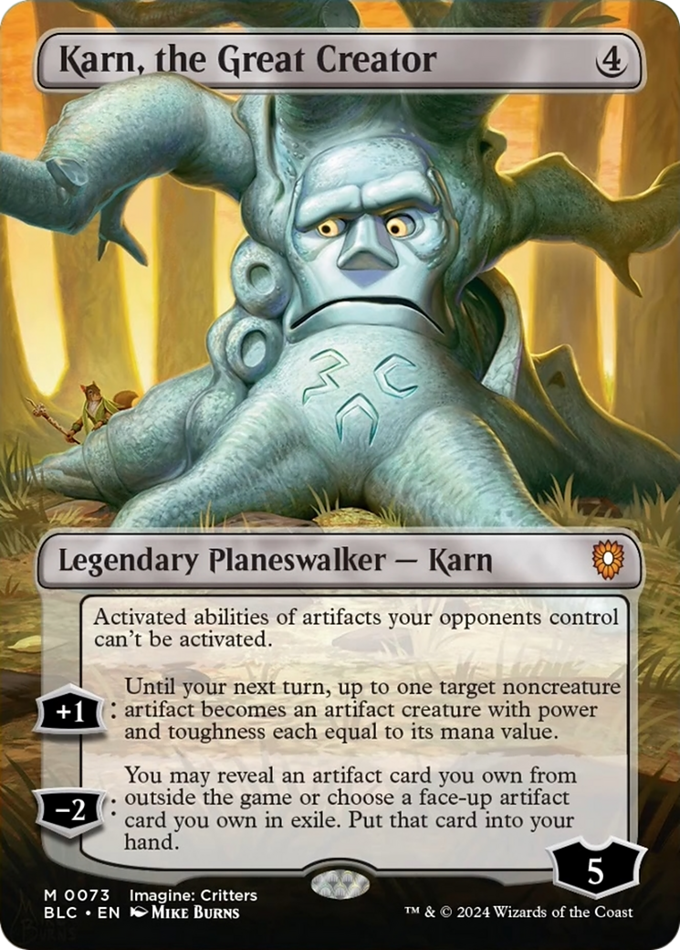 Karn, the Great Creator (Borderless) [Bloomburrow Commander] | Gear Gaming Fayetteville