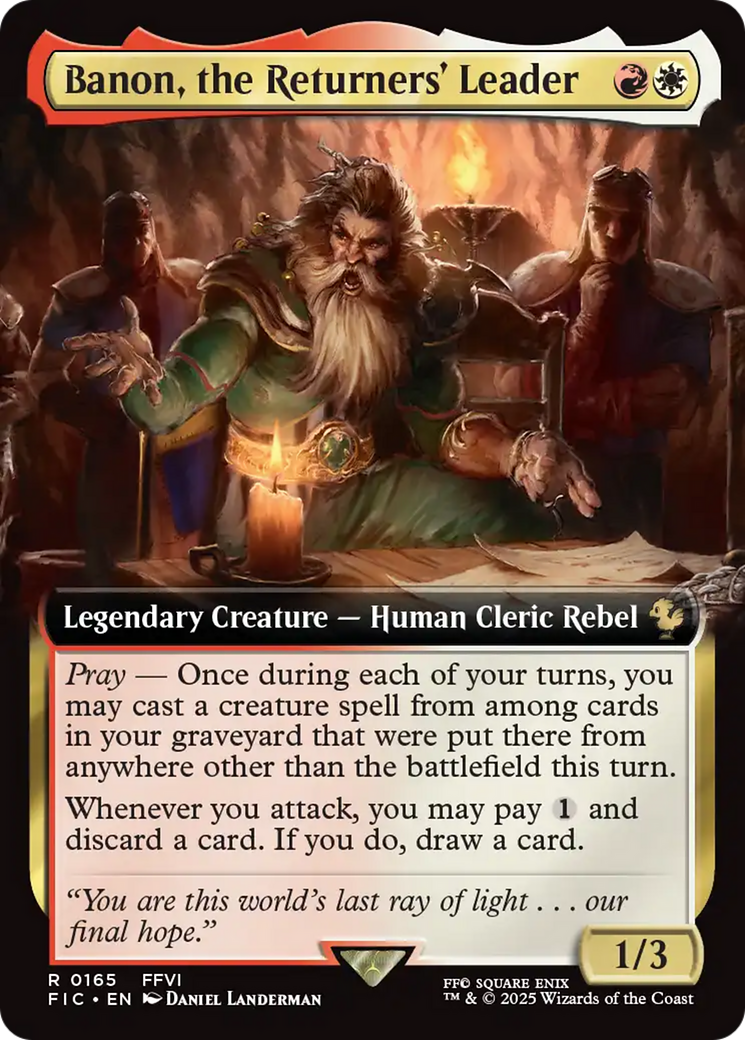 Banon, the Returners' Leader (Extended Art) [FINAL FANTASY Commander] | Gear Gaming Fayetteville
