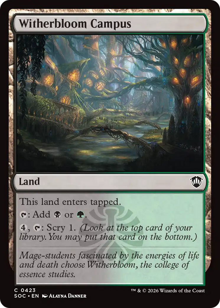 Witherbloom Campus [Secrets of Strixhaven Commander] | Gear Gaming Fayetteville