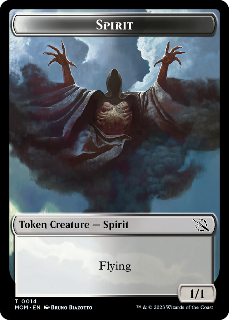 Elemental (9) // Spirit (14) Double-Sided Token [March of the Machine Tokens] | Gear Gaming Fayetteville