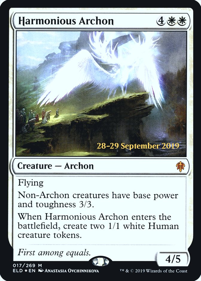 Harmonious Archon [Throne of Eldraine Prerelease Promos] | Gear Gaming Fayetteville