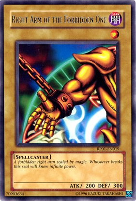 Right Arm of the Forbidden One [RP01-EN019] Rare | Gear Gaming Fayetteville