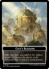 Hamster // City's Blessing Double-Sided Token [Bloomburrow Commander Tokens] | Gear Gaming Fayetteville