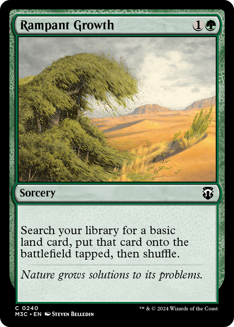 Rampant Growth (Ripple Foil) [Modern Horizons 3 Commander] | Gear Gaming Fayetteville