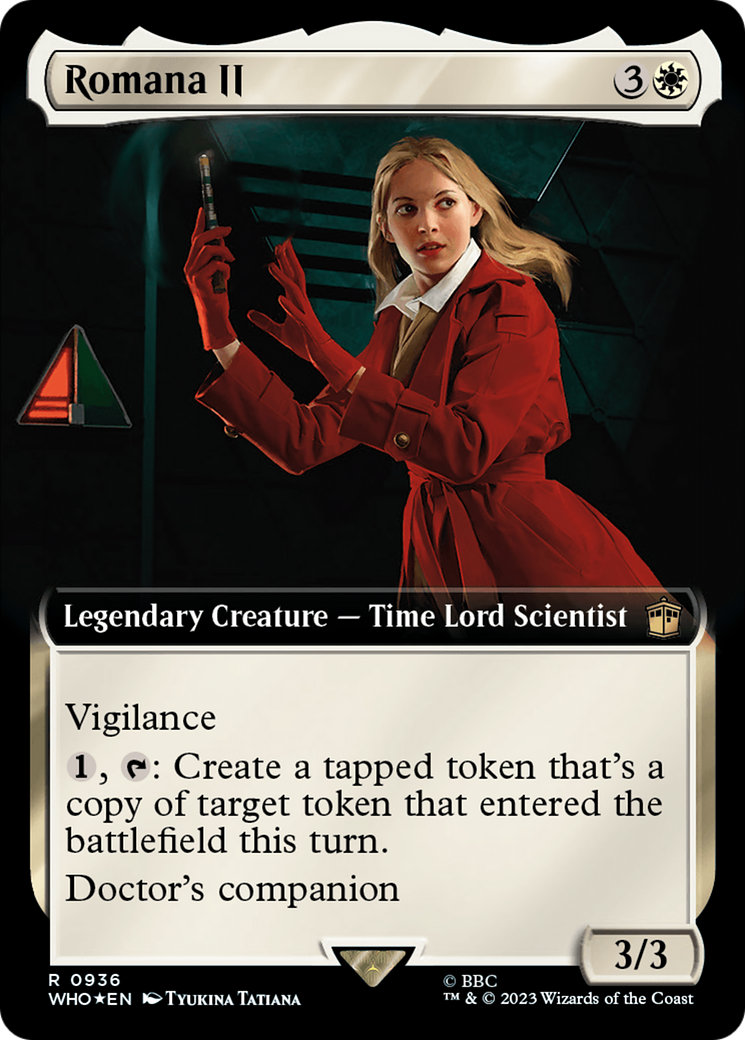 Romana II (Extended Art) (Surge Foil) [Doctor Who] | Gear Gaming Fayetteville