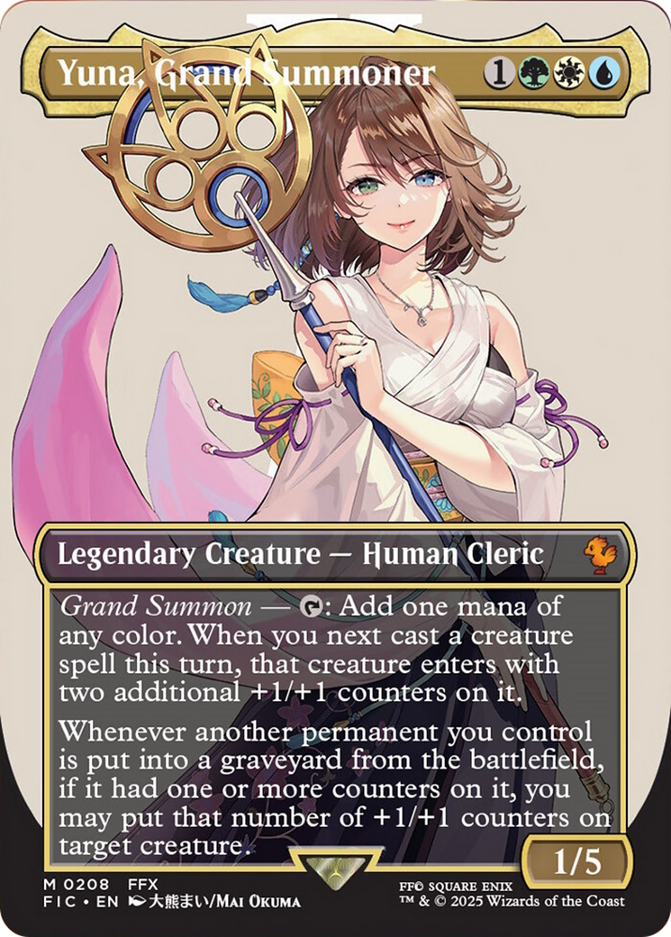 Yuna, Grand Summoner (Borderless) [FINAL FANTASY Commander] | Gear Gaming Fayetteville