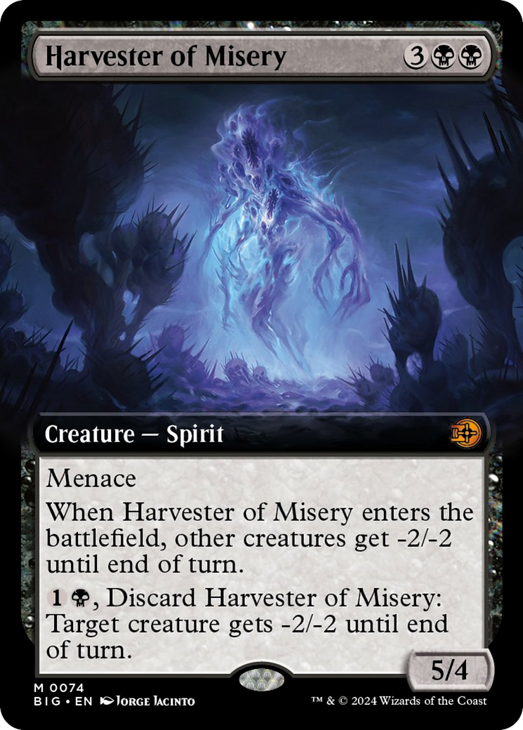 Harvester of Misery (Extended Art) [Outlaws of Thunder Junction: The Big Score] | Gear Gaming Fayetteville