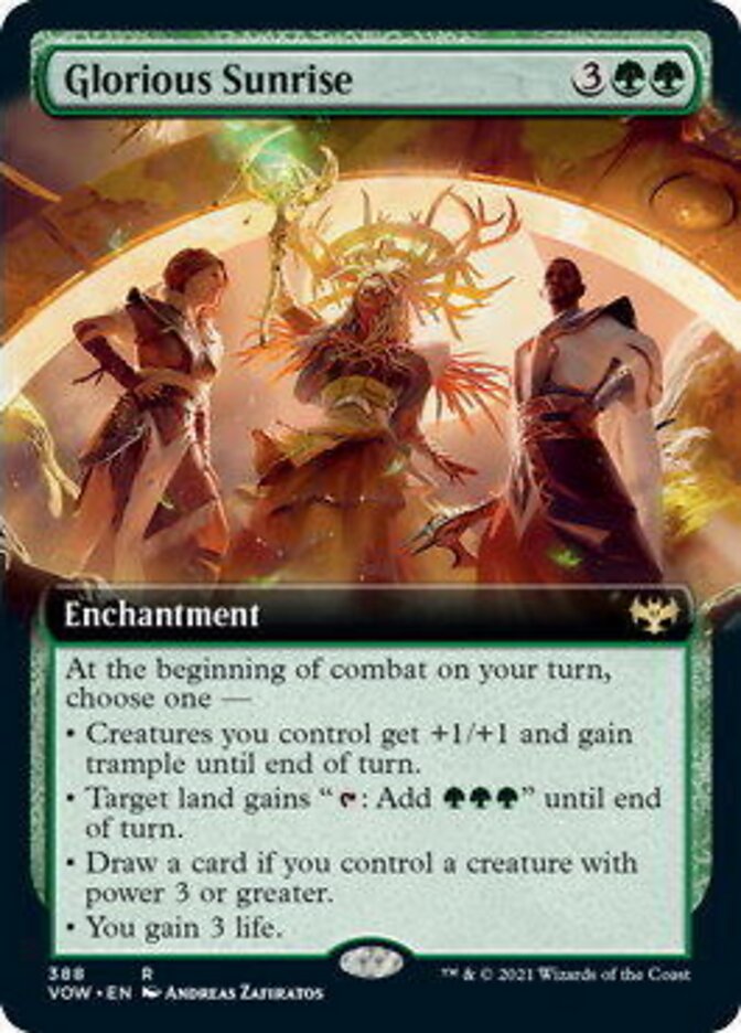 Glorious Sunrise (Extended Art) [Innistrad: Crimson Vow] | Gear Gaming Fayetteville