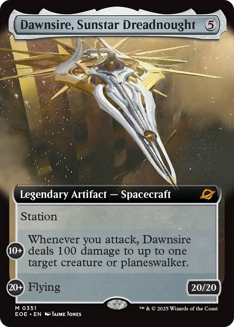 Dawnsire, Sunstar Dreadnought (Extended Art) [Edge of Eternities] | Gear Gaming Fayetteville