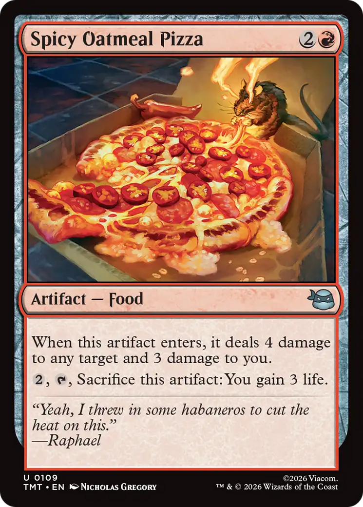 Spicy Oatmeal Pizza [Teenage Mutant Ninja Turtles] | Gear Gaming Fayetteville