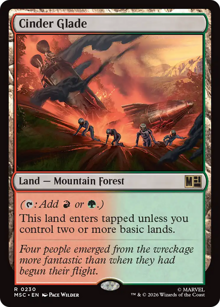 Cinder Glade (Surge Foil) [Marvel Super Heroes Commander] | Gear Gaming Fayetteville