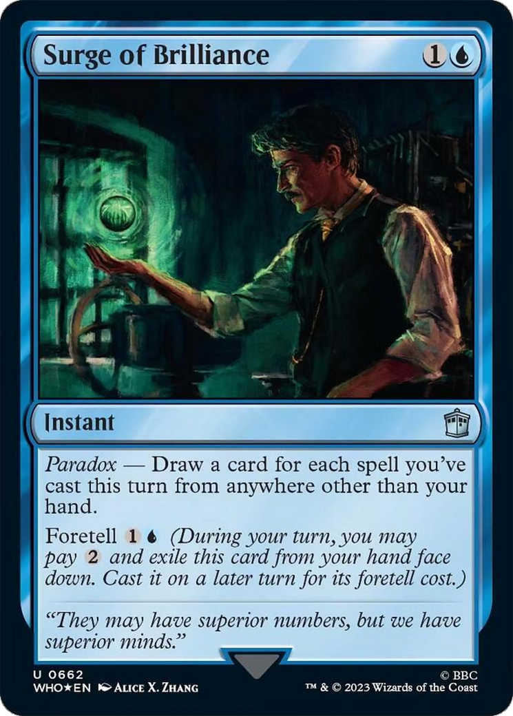 Surge of Brilliance (Surge Foil) [Doctor Who] | Gear Gaming Fayetteville
