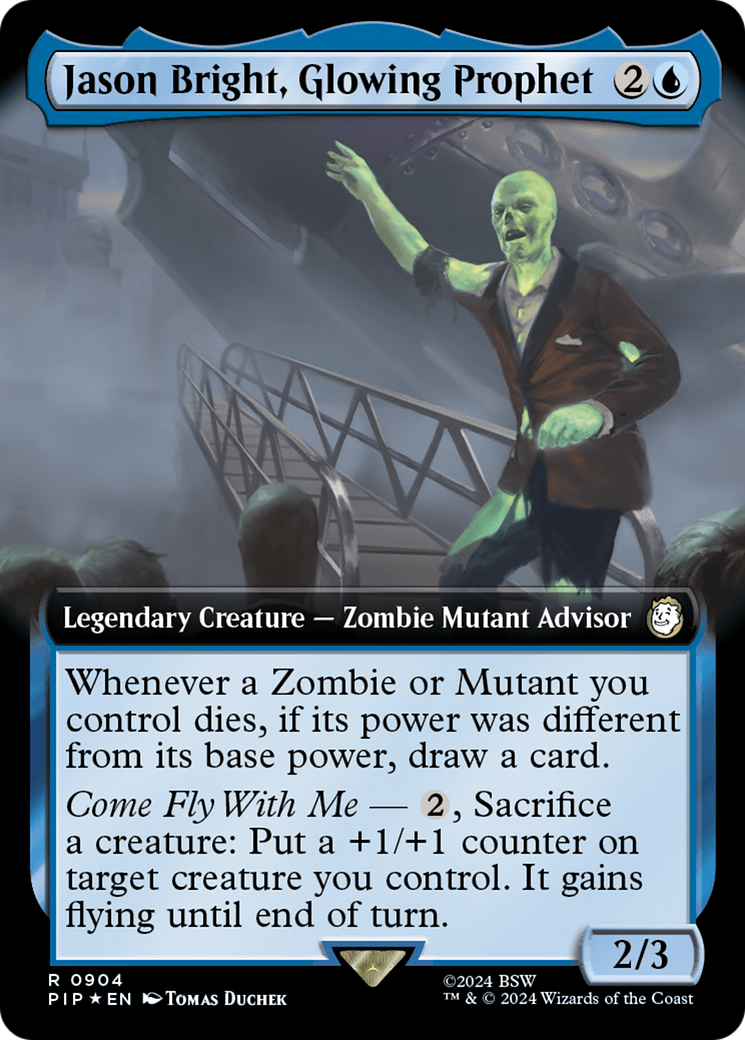 Jason Bright, Glowing Prophet (Extended Art) (Surge Foil) [Fallout] | Gear Gaming Fayetteville