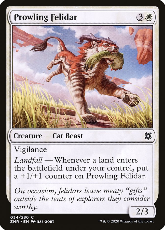 Prowling Felidar [Zendikar Rising] | Gear Gaming Fayetteville