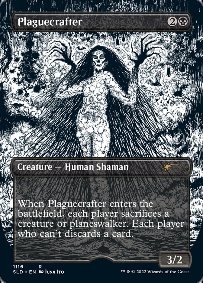 Plaguecrafter (Borderless Etched Foil) [Secret Lair Drop Series] | Gear Gaming Fayetteville