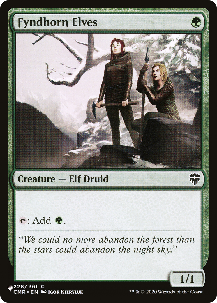 Fyndhorn Elves [The List Reprints] | Gear Gaming Fayetteville