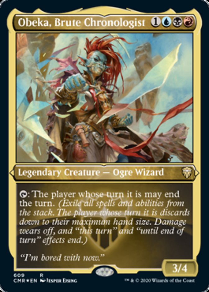 Obeka, Brute Chronologist (Etched) [Commander Legends] | Gear Gaming Fayetteville