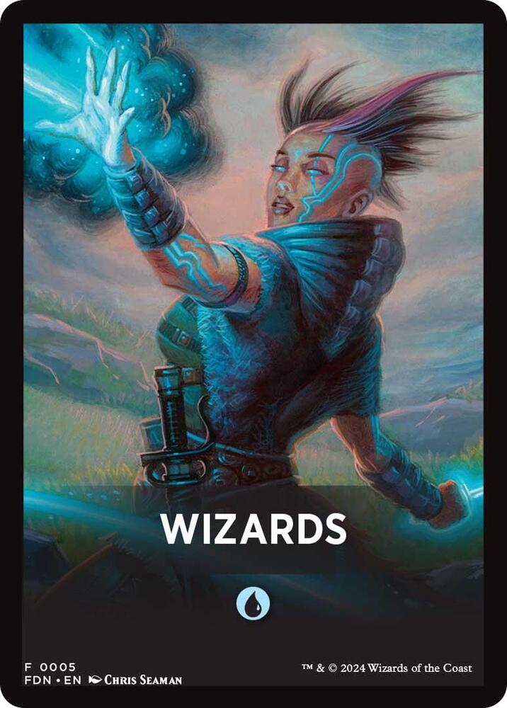 Wizards Theme Card [Foundations Tokens] | Gear Gaming Fayetteville