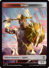 Spirit (0025) // Copy Double-Sided Token [Secrets of Strixhaven Commander Tokens] | Gear Gaming Fayetteville