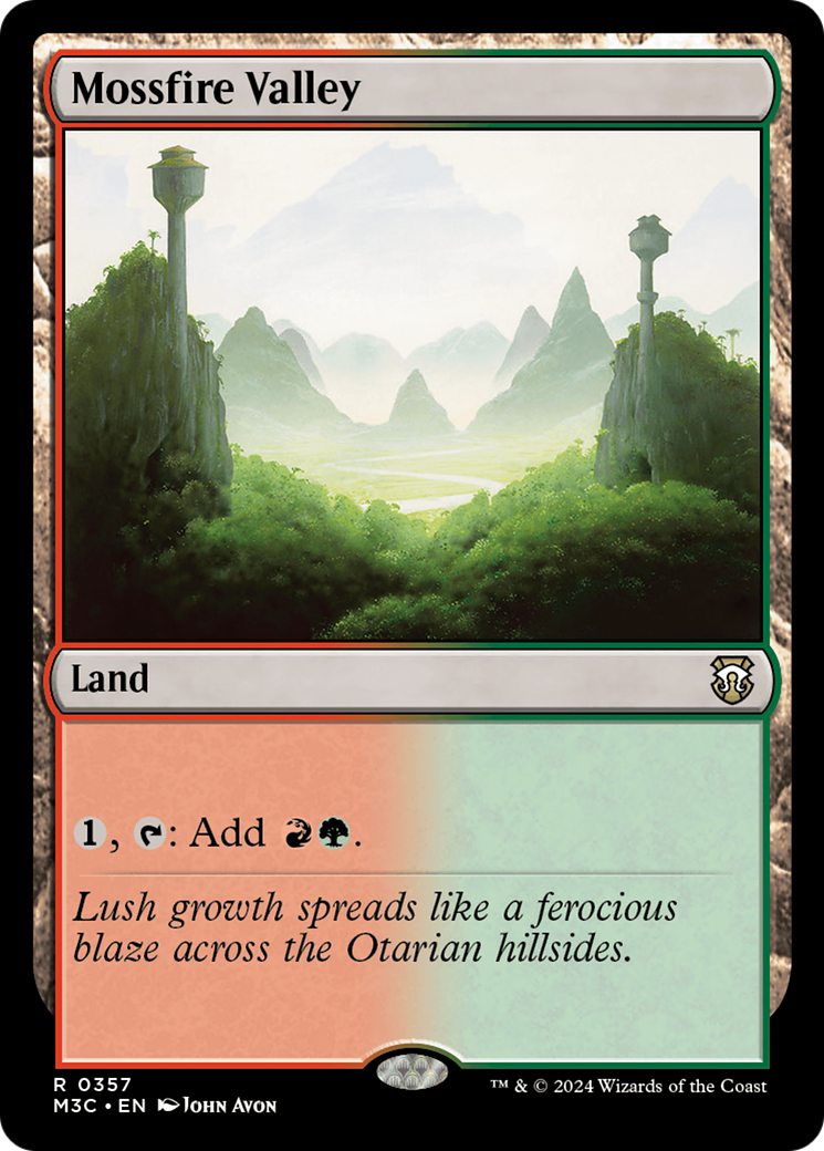 Mossfire Valley (Ripple Foil) [Modern Horizons 3 Commander] | Gear Gaming Fayetteville