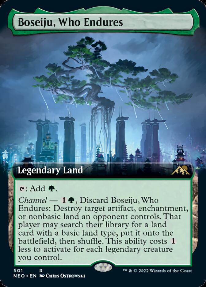 Boseiju, Who Endures (Extended Art) [Kamigawa: Neon Dynasty] | Gear Gaming Fayetteville