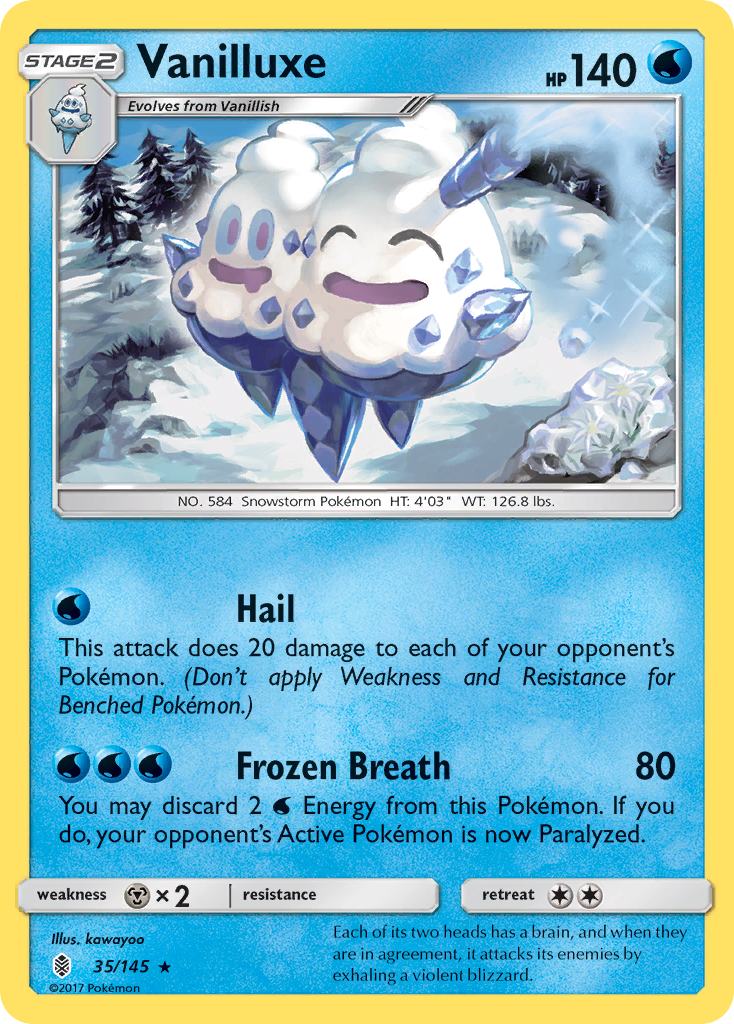 Vanilluxe (35/145) [Sun & Moon: Guardians Rising] | Gear Gaming Fayetteville