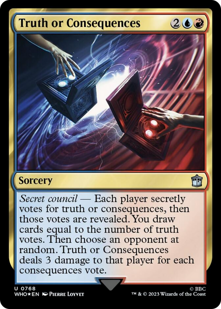 Truth or Consequences (Surge Foil) [Doctor Who] | Gear Gaming Fayetteville