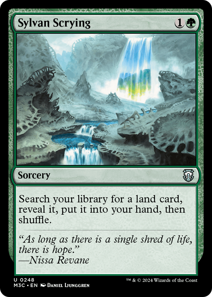 Sylvan Scrying (Ripple Foil) [Modern Horizons 3 Commander] | Gear Gaming Fayetteville