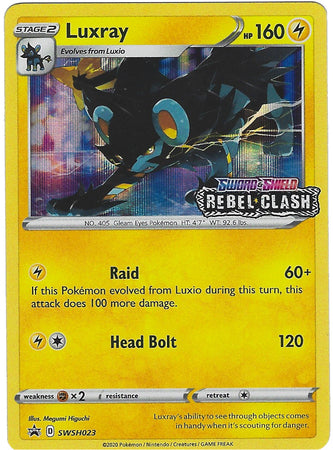 Luxray (SWSH023) (Prerelease Promo) [Sword & Shield: Black Star Promos] | Gear Gaming Fayetteville