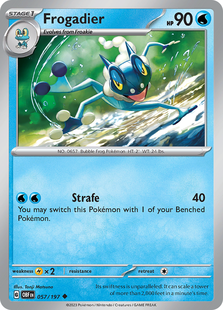 Frogadier (057/197) [Scarlet & Violet: Obsidian Flames] | Gear Gaming Fayetteville