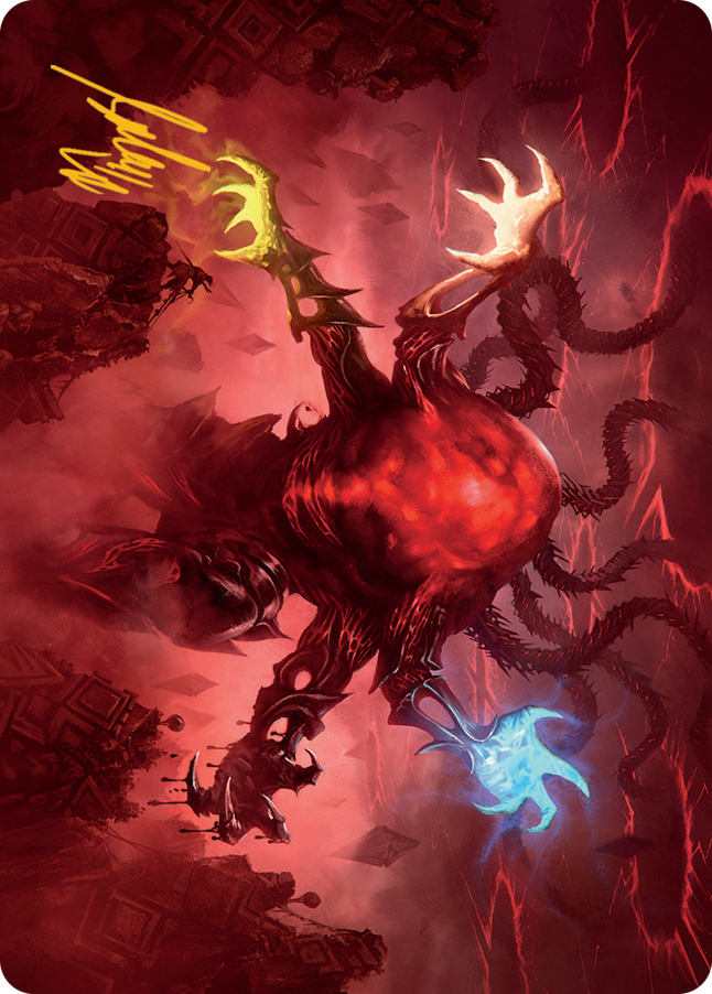 Omnath, Locus of All Art Card (51) (Gold-Stamped Signature) [March of the Machine Art Series] | Gear Gaming Fayetteville