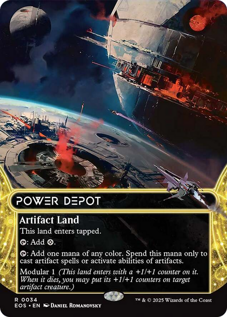 Power Depot (0034) (Borderless) [Edge of Eternities: Stellar Sights] | Gear Gaming Fayetteville