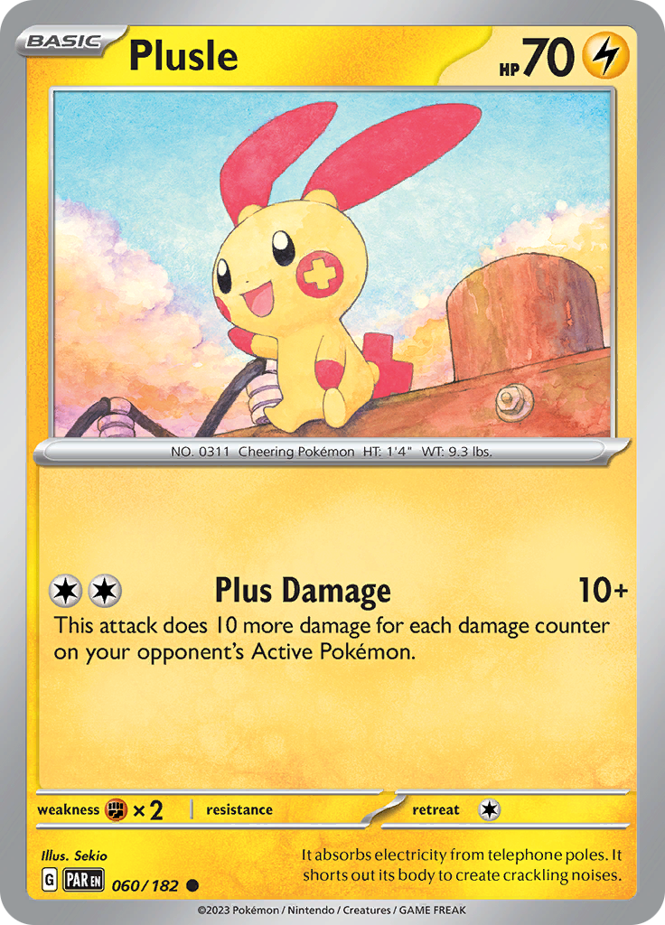 Plusle (060/182) [Scarlet & Violet: Paradox Rift] | Gear Gaming Fayetteville